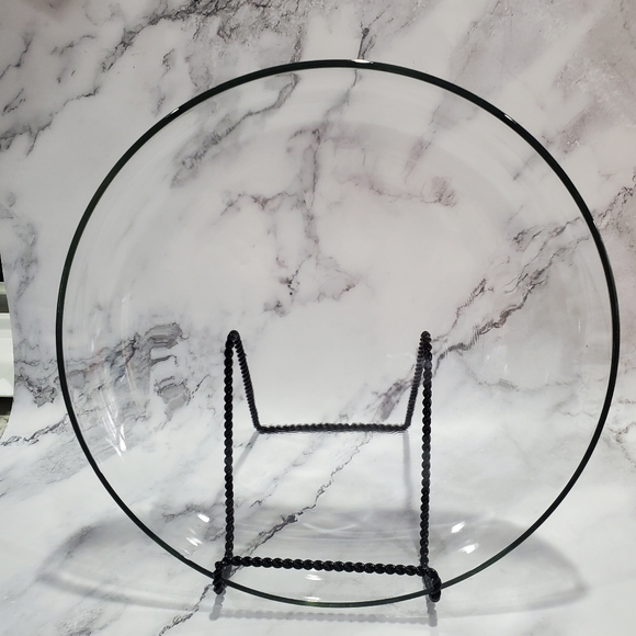 LARGE Elegant Clear Glass Bowl 2x13 In. - Picture 2 of 2